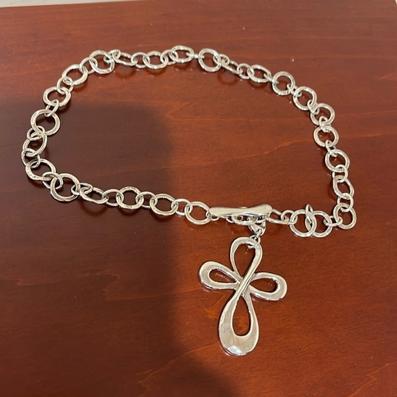 RLM Studio (Robert Lee Morris) Jewelry - Gorgeous RLM Studio Sterling Silver Toggle Chain with Detachable Cross Pendant